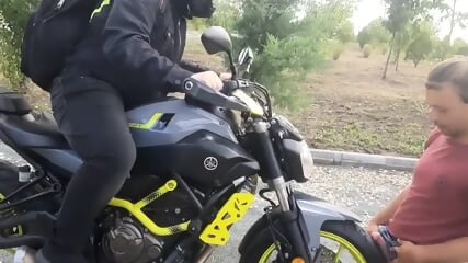 This Video Is Made In The Same Way After A Coffee Break And Then The Client Went To Massage The Motorcycle And I Ejaculated Sperm On The Tire.in.front.of.the.motorcycle.his.nam.distracted.amn 2 Fantzia This Video Origin