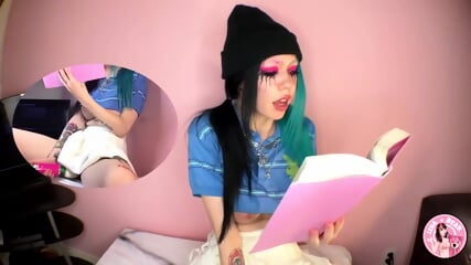 Reading The Bible And Cum On It