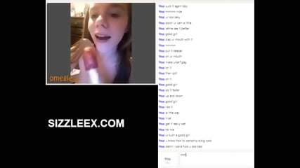 Omegle Girl Worships Big Cock