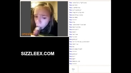 Omegle Girl Worships Big Cock