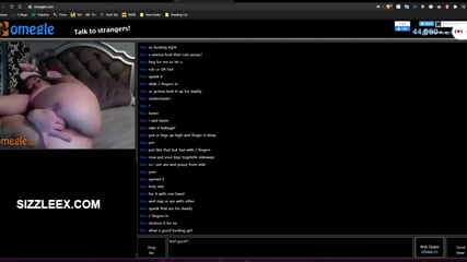 Omegle Dirty Talking Teen Masturbates