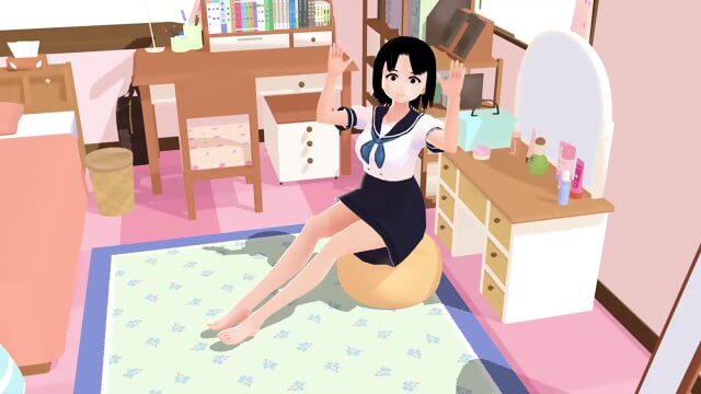 【Mia】Anime girl gravure in her rooms.【A sailor uniform】