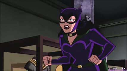 BALLBUSTING Catwoman KICK IN THE BALLS Twice To Batman Falling In Pain, Black Canary, Huntress