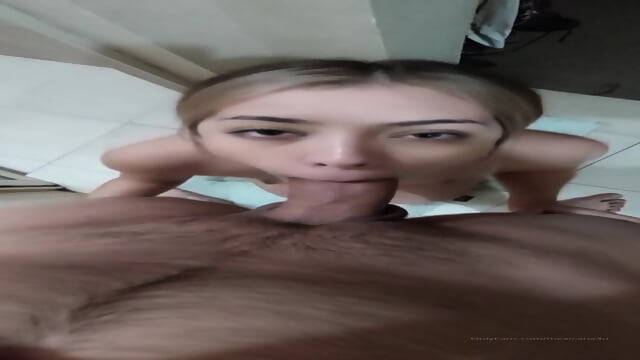 busty latina swallowing cock and cum in the shower