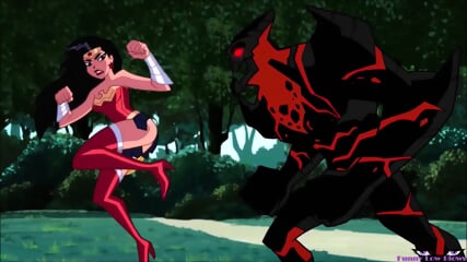 WonderWoman NUT PUNCH Ballbusting Anime Nutshot DC Wonder Woman