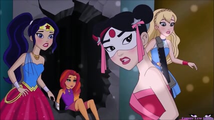 Katana BALLBUSTING Balls Kick IN THE NUTS Anime Low Blow DC Super Hero Girls - Katana Kombat