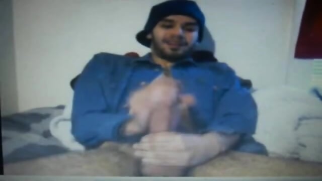 Huge Dick Latin Guy’s Hot Cum Load