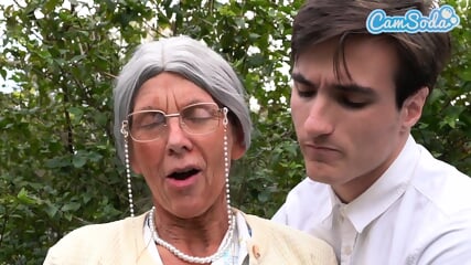 Camsoda-Old Granny Urinating While Fingered