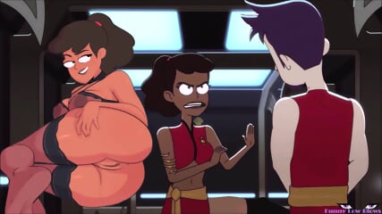 Beckett Mariner EBONY BALLBUSTING Kick In The Balls - Star Trek Lower Decks - Marine Rossi