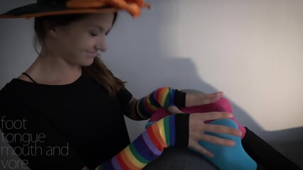 Sock Cutting Foot Worship