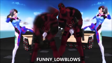 Nomercy Norules DEADPOOL BALLBUSTING Anime Kick In The Balls At 0.42 & Nut Punch At 0.53 - Mia Mercy