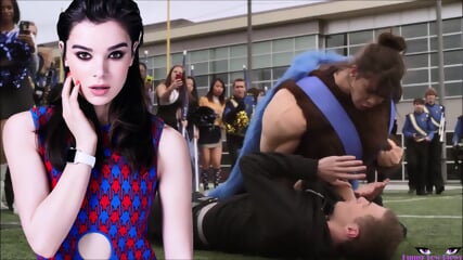 Hailee Steinfeld BALLBUSTING 2 Nutshots, Trumpet In The Balls & Groin Knee, Barely Lethal - Haileey James
