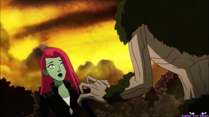 POISON IVY Ballbusting Swamp Thing NUT PUNCH Anime DC - Harley Quinn
