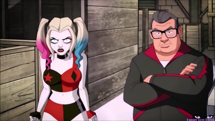 HARLEY QUINN Ballbusting BALL SQUEEZE, Sexy Blonde Anime Kick In The Balls & Nuts Squeezing