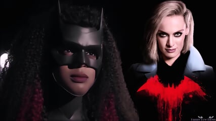 Rachel Skarsten ALICE Ballbusting MAD HATTER Groin Knee & Kick In The Balls, Sexy Ebony BATWOMAN Javia Leslie