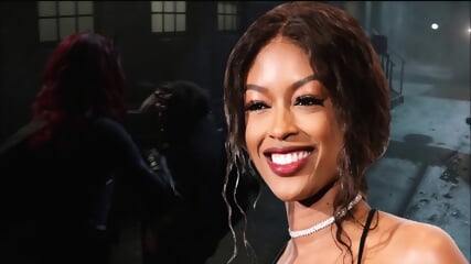 Sexy Ebony BATWOMAN Javicia Leslie Ballbusting 3 KICK IN THE BALLS To Unfortunate Masked Man - Leslie Love