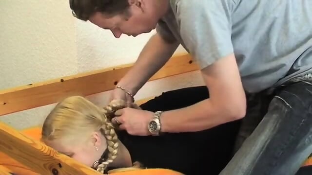 Blonde Hogtie Gagged