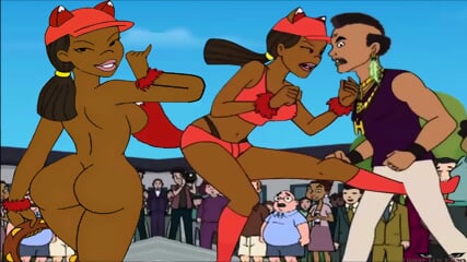 FOXXY LOVE Kick In The Balls Ebony Ballbusting ANIME Sexy Teen Toon DRAWN TOGETHER - Angel Love