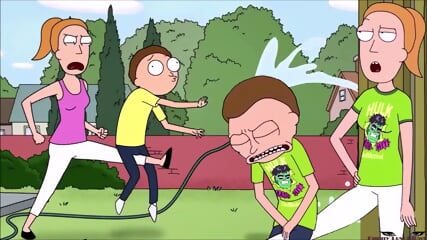 Anime BB & BJ Summer Smith SISTER BALLBUSTING Rick And Morty 3 Nutshots, 1 Blowjob - Blair Summers