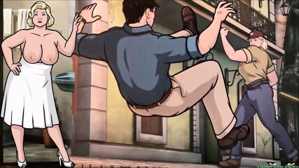 Archer FAT BLONDE STOMP In The Jungle BALLBUSTING Pam Poovey - Lorena Fat