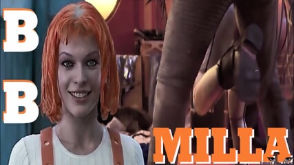 Milla Jovovich BALLBUSTING REDHEAD 2 Nutshots, Fifth Element Kick In The Balls - Kari Milla