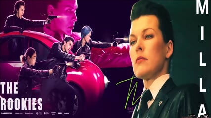 The Rookie MILLA JOVOVICH Kick In The Balls On The Stairs - Kari Milla