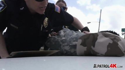 Army Veteran Is Taken Advantage Of By Horny Female Officers