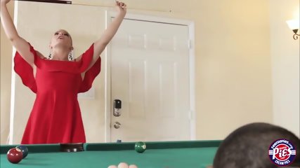 Sloan Harper Screws With A Bigcock On The Pool Table