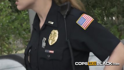 ROUGH Officer Chokes On CRIMINAL Black MONSTERCOCK