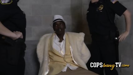 Black DADDY SMASHES Blonde After Arresting Him Pimping