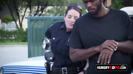 Horny Milf Cops Are Looking For The Biggest Black Cock In The Hood To Fuck Him Hard And Make Him Cum