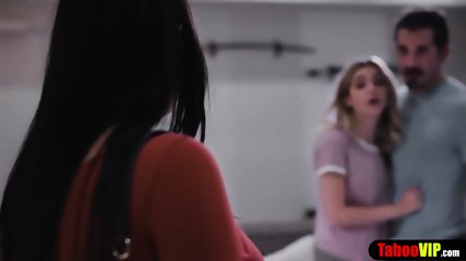 Big Boobed MILF Goddes Teaches Teen To Handle Big Cock