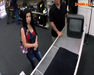 Big Boobs Cuban Chick Pussy Fucked In The Pawnshop