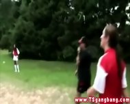 Tranny Soccer Team Fuck Coach After Win