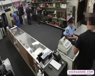 Sexy Latina Female Security Officer Gets Pursuaded To Pawn Her Body