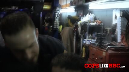 Big Ass MILF Is Getting Pounded By A Horny Black Criminal In His Workshop!
