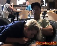 Wild Young Blonde Fucked In Public