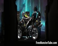 3d Tron Babe Sucking Cock And Getting Fucked Hard