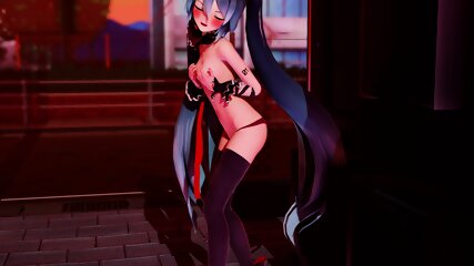 Miku Dared To Dance Naked In Public - By StrangerMMD. 