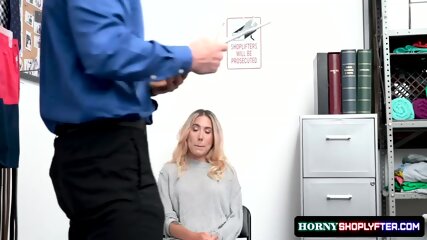Slim Blonde Teen Paisley Bennett Sucks Dick In Office