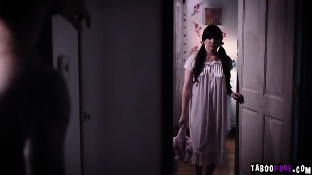 Horny teen Alison Rey seducing her moms boyfriend and gives in