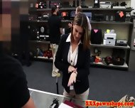Facialized Pawnshop Customer With Big Tits