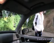 Euro Blonde Fucked On The Hood Of Fake Taxi