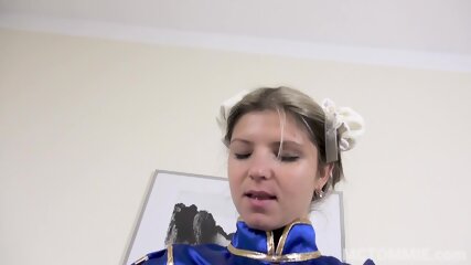 Gina Gerson Cosplays Chun Li From Street Fighter II In This Homemade Porn