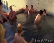 Horny Couples Have Fun In The Swingers Mansions Pool