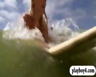 Hot Babes Surfing And Deep Sea Fishing While All Naked