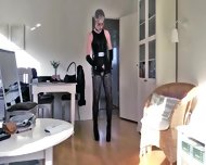 Sissy Humiliated In Sexy Leather 2