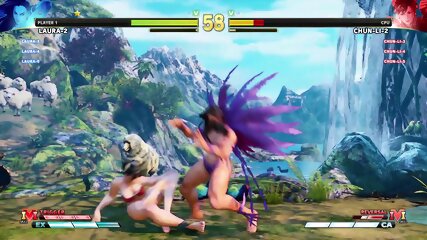 Bottomless Fighter - Team Match: Laura Vs Chun Li (Progressive NSFW)