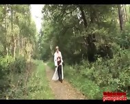 Brit Trophy Wife Takes A Stroll In The Woods Brit Trophy Wife Takes A Stroll In The Woods