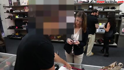 Busty Pawn MILF Gets Fucked In The Pawn Shop Office After HJ